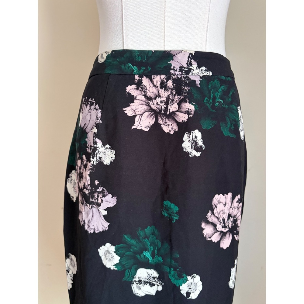 A.L.C. Bell Silk Floral Midi Pencil Skirt Spencer Hastings Pretty Little Liars 4 - Picture 6 of 10